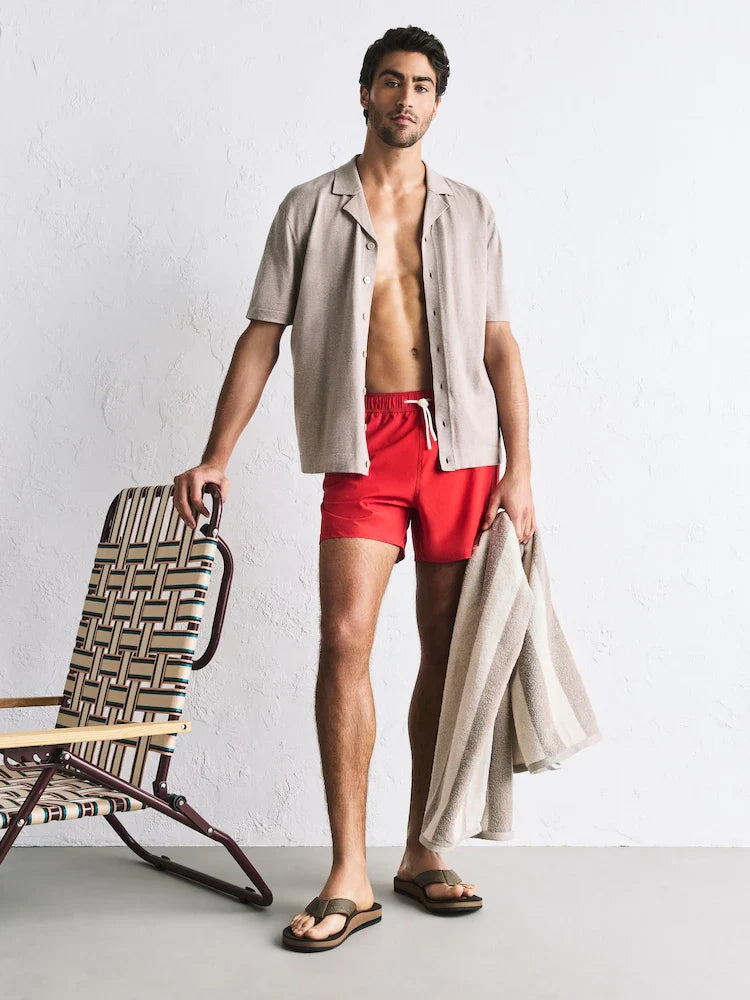 Red Motion-Flex Swim Shorts