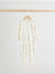 Blue/White Baby Sleepsuits 3 Pack (0mths-2yrs)
