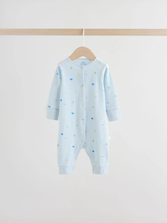 Multi Print Baby Sleepsuits 4 Pack (0mths-3yrs)
