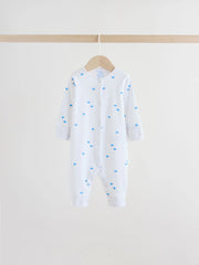 Multi Print Baby Sleepsuits 4 Pack (0mths-3yrs)