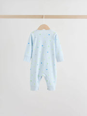 Multi Print Baby Sleepsuits 4 Pack (0mths-3yrs)