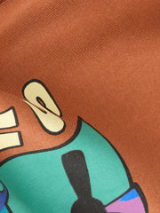 Rust Brown Vehicles Short Sleeve Graphic T-Shirt (3mths-7yrs)