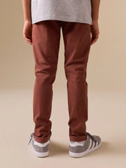 Rust Brown Skinny Fit Stretch Chino Trousers (3-17yrs)