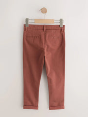 Rust Brown Skinny Fit Stretch Chino Trousers (3-17yrs)