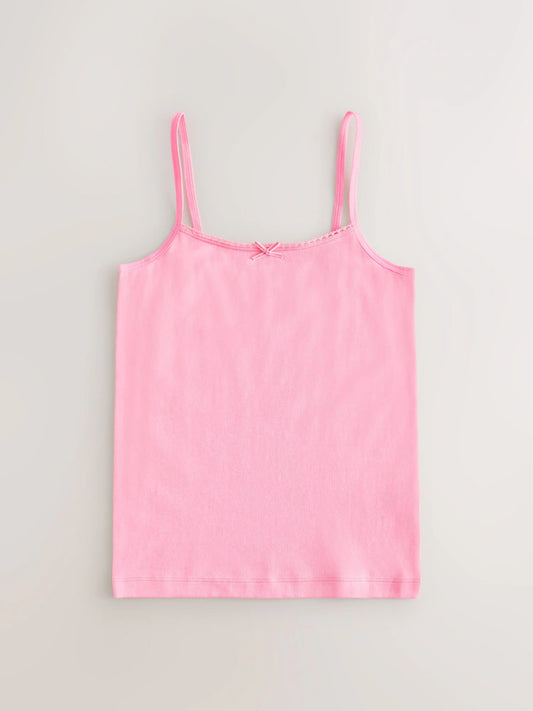 Pink/Orange Cami Vests 5 Pack (1.5-16yrs)
