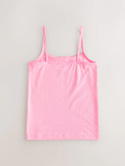 Pink/Orange Cami Vests 5 Pack (1.5-16yrs)