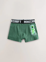 Green/Black Minecraft Trunks 7 Pack (3-14yrs)