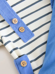 Blue Farm Dungarees And Bodysuit Baby Set (0mths-2yrs)