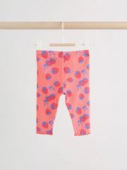 Red Strawberry Rib Top and Leggings Baby Set 2 Piece (0mths-2yrs)