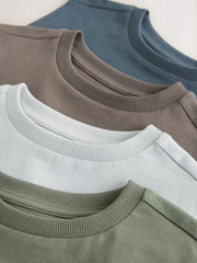 Light Grey/Brown/Charcoal/Khaki Tank Vest 4 Pack (3-16yrs)
