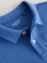 Cobalt Blue Sign Off Short Sleeve Polo Shirt (3-16yrs)