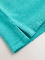 Stag Aqua Blue Short Sleeve Polo Shirt (3-16yrs)