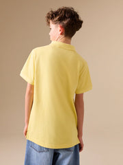 Yellow Sign Off Short Sleeve Polo Shirt (3-16yrs)