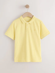 Yellow Sign Off Short Sleeve Polo Shirt (3-16yrs)