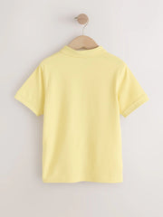 Yellow Sign Off Short Sleeve Polo Shirt (3-16yrs)