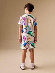 Multi Football Short Sleeve T-Shirt and Shorts Set (3-16yrs)