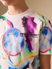 Multi Football Short Sleeve T-Shirt and Shorts Set (3-16yrs)