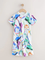 Multi Football Short Sleeve T-Shirt and Shorts Set (3-16yrs)