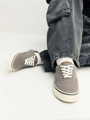 Grey Canvas CVO Trainers