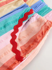 Rainbow Check Ric Rac Sleeveless Top & Shorts Set (3mths-7yrs)