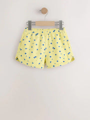 Yellow/Blue Ditsy Floral Pull On Shorts (3mths-7yrs)