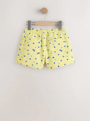 Yellow/Blue Ditsy Floral Pull On Shorts (3mths-7yrs)