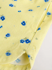 Yellow/Blue Ditsy Floral Pull On Shorts (3mths-7yrs)