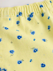 Yellow/Blue Ditsy Floral Pull On Shorts (3mths-7yrs)