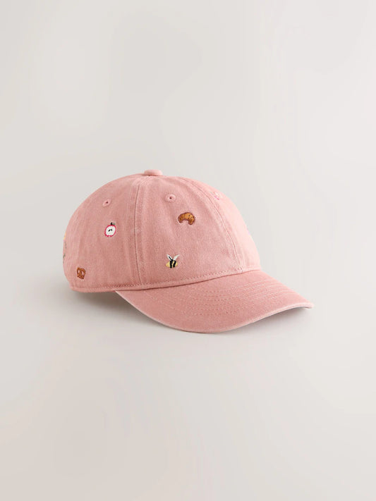Pink Croissant Baseball Cap (1-16yrs)