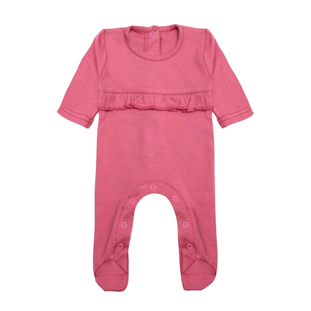 Pink Frilled Sleep Suit | Suits & Sets | The nest clothing