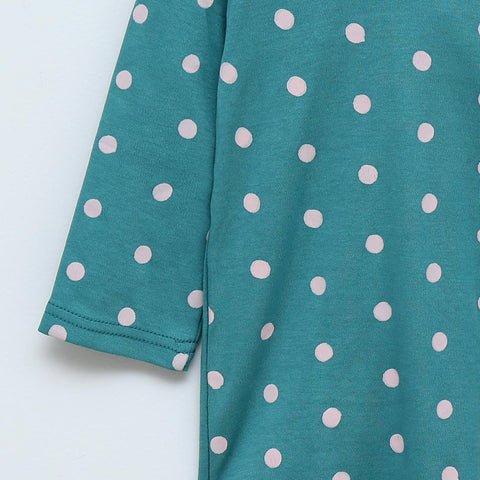 Blue Polka Dot Baby Suit | Suits & Sets | The nest clothing