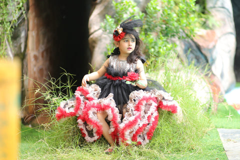 Black and red forest Queen | QS STUDIO | Frocks | Newborn baby clothes