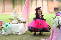 3D Bow, Butterfly With Rich Quality Material Long Frock | QS STUDIO | Frocks | Newborn baby clothes