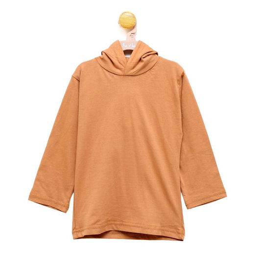 Plain Brown Pullover Hoodie