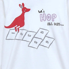 White Kangaroo Bodysuit | Suits & Sets | The nest clothing