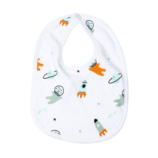 Off to the moon bib | Bibs & Towels | The nest clothing