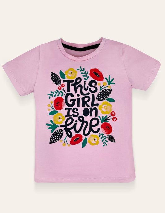 Pink Girl on Fire Tee