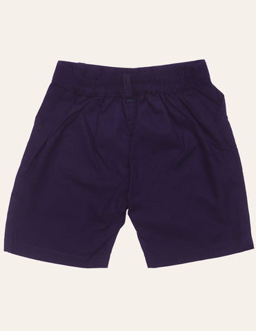 Navy Cotton Shorts