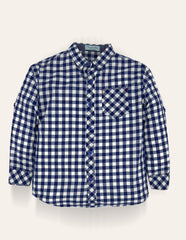 Navy Check Shirt