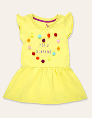 Yellow Pom Pom Dress IXAMPLE Pakistan