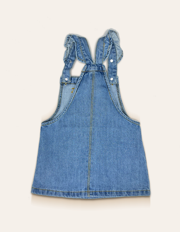 Blue Denim Pinafore Dress IXAMPLE Pakistan