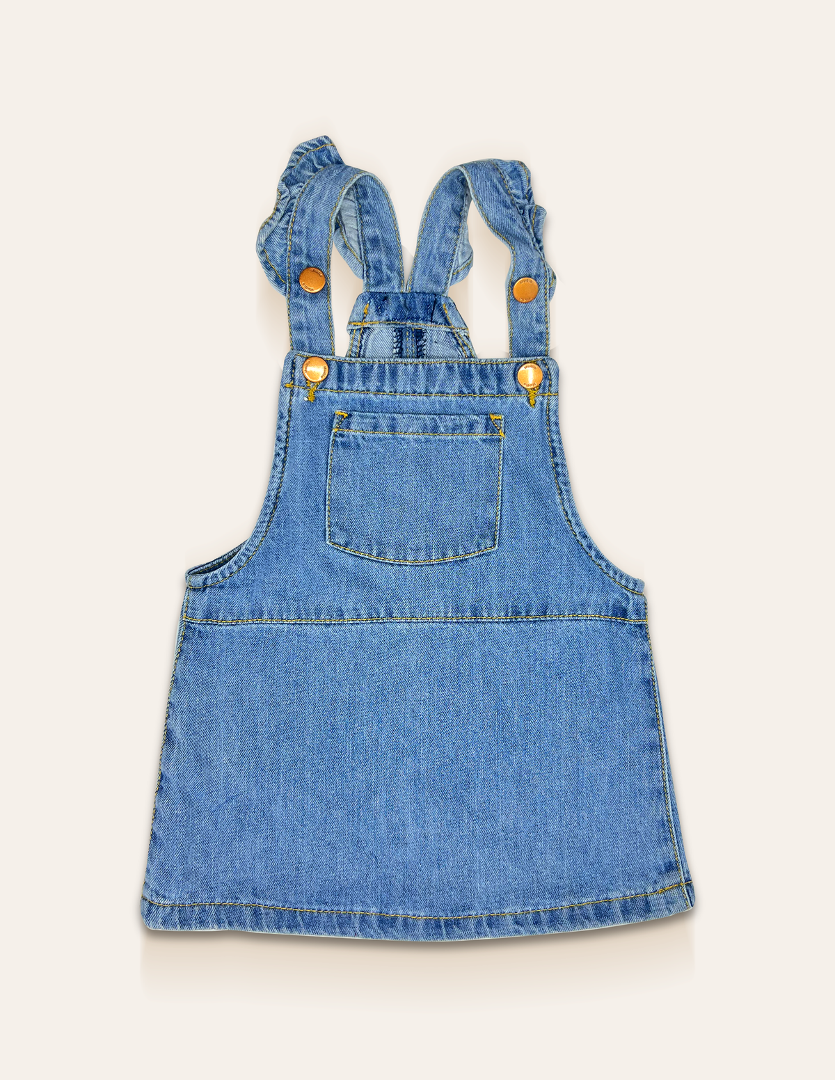 Blue Denim Pinafore Dress IXAMPLE Pakistan