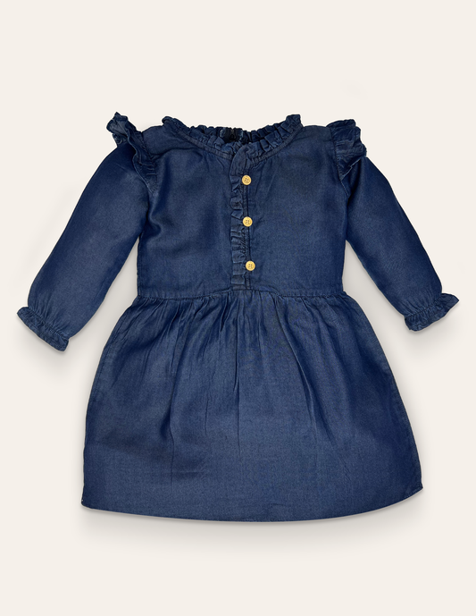 Dark Blue Denim Dress IXAMPLE Pakistan