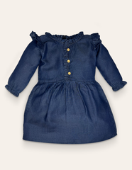 Dark Blue Denim Dress IXAMPLE Pakistan