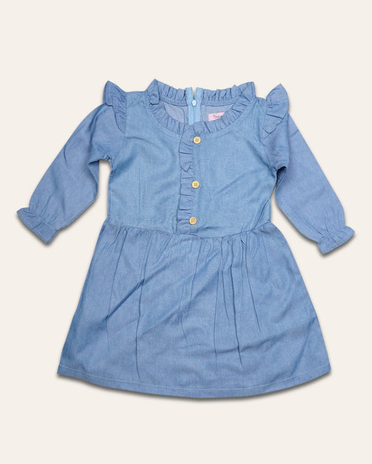 Light Blue Denim Dress IXAMPLE Pakistan