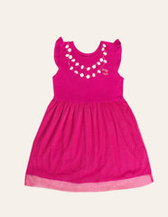 Girls Magenta Tulle Skirt Dress IXAMPLE Pakistan