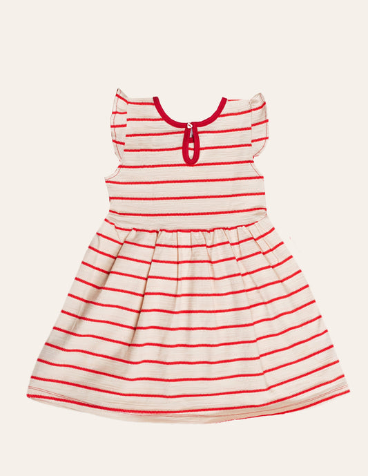 Girls Striped Jersey Dress