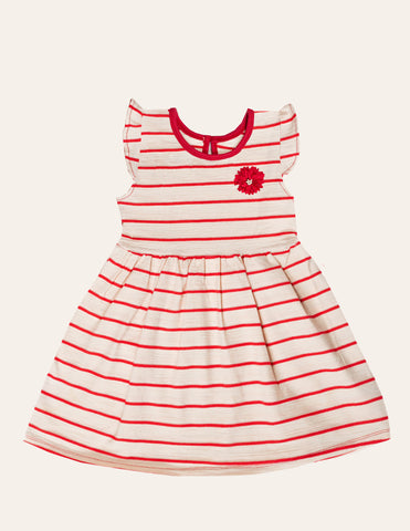 Girls Striped Jersey Dress
