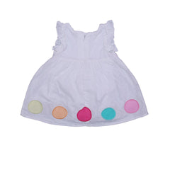 White Cotton Dress IXAMPLE Pakistan