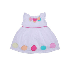 White Cotton Dress IXAMPLE Pakistan